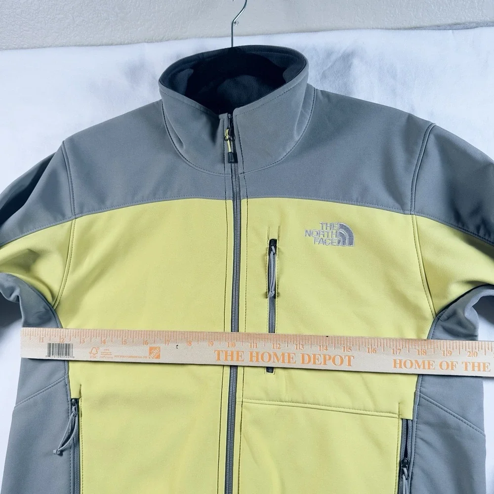 The North Face Jacket Men Small Apex Bionic Gray Softshell Windproof Lined